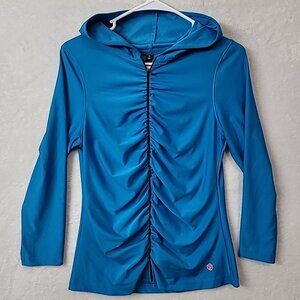 Vogo Athletica Women's Full Zip Active Jacket Blue Size M Athletic Jogger Yoga